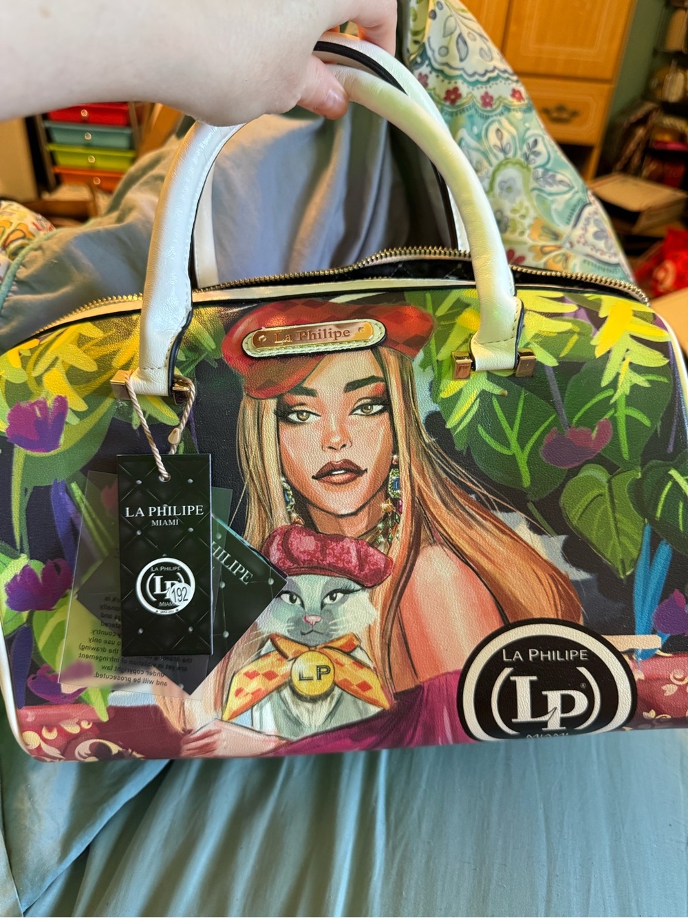 La Philipe Blooming Garden Classic Handbag